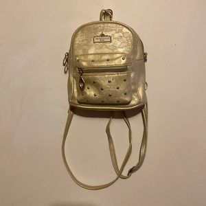 Light Metallic Yellow Mini Backpack